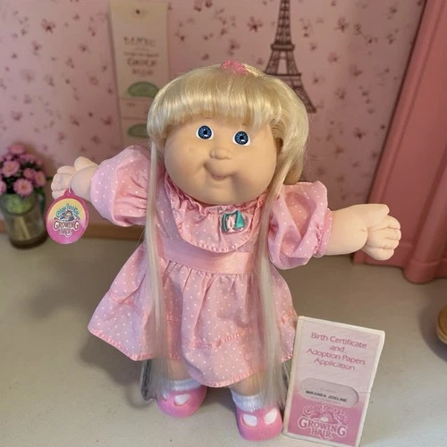 1988 Cabbage Patch Kid, Growing Hair Doll, Blonde Hair, Blue Eyes, HM23, VGC