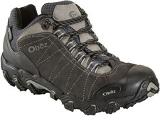 Oboz Bridger Low B-DRY Men's Hiking Shoes, Dark Shadow, M14 Wide