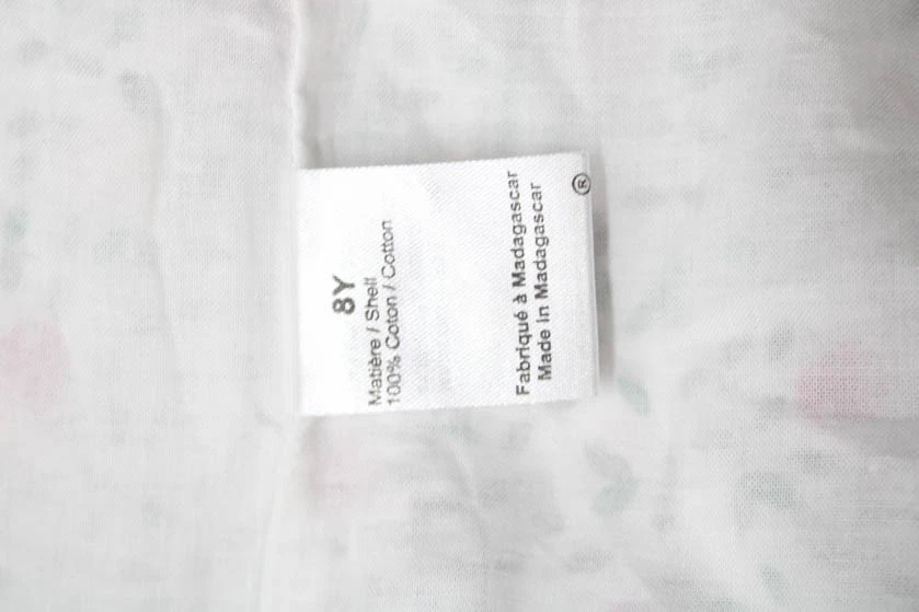 Sonia Rykiel девочек хлопок с оборками вишневый принт общее платье белый размер 8 - Изображение 3 из 4