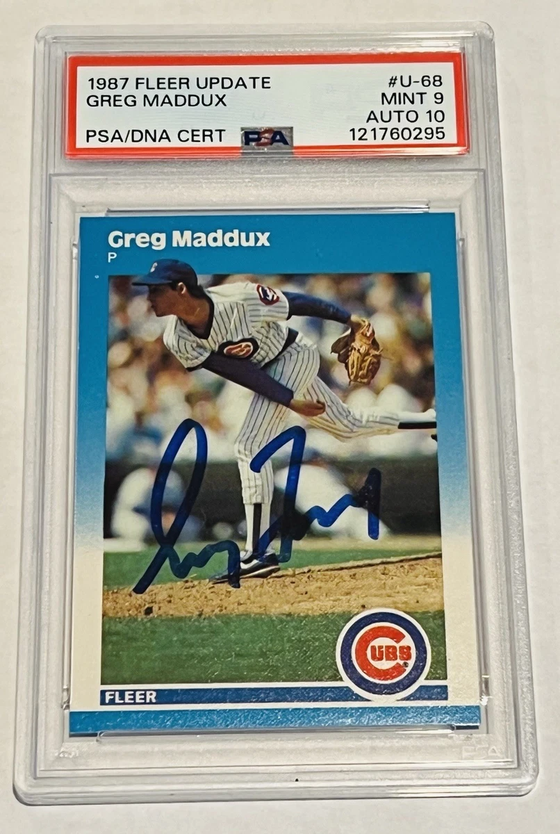 Fleer Greg Maddux Rookie Baseball Sports Trading Cards