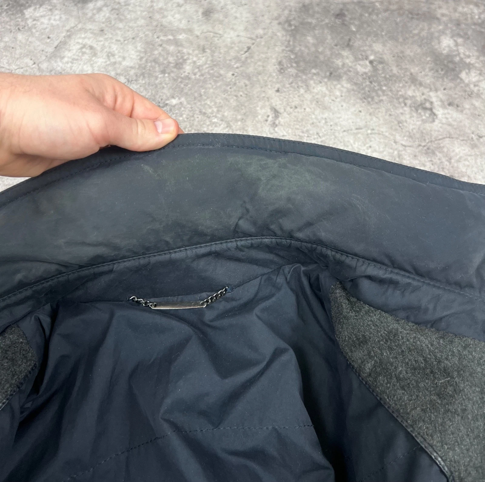 Ermenegildo Zegna Goose Down Jacket Navy Men's size 50 - product detail image 14