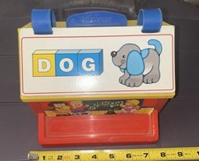 Shelcore Match &rsquo;N Spell School Letter Blocks Vintage 90s Toy Toddler Learning