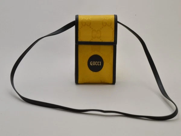 Gucci pochette bandoulière sac pochette 625599 H9HAN GG nylon (ECONYL) jaune unisexe