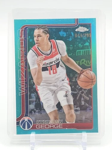 2025 Topps Chrome Basketball Teal Refractor Kyshawn George #237