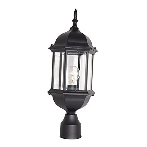  2976-BK Devonshire Outdoors, 20 inch, Black 20in H Post Lantern - Picture 1 of 7