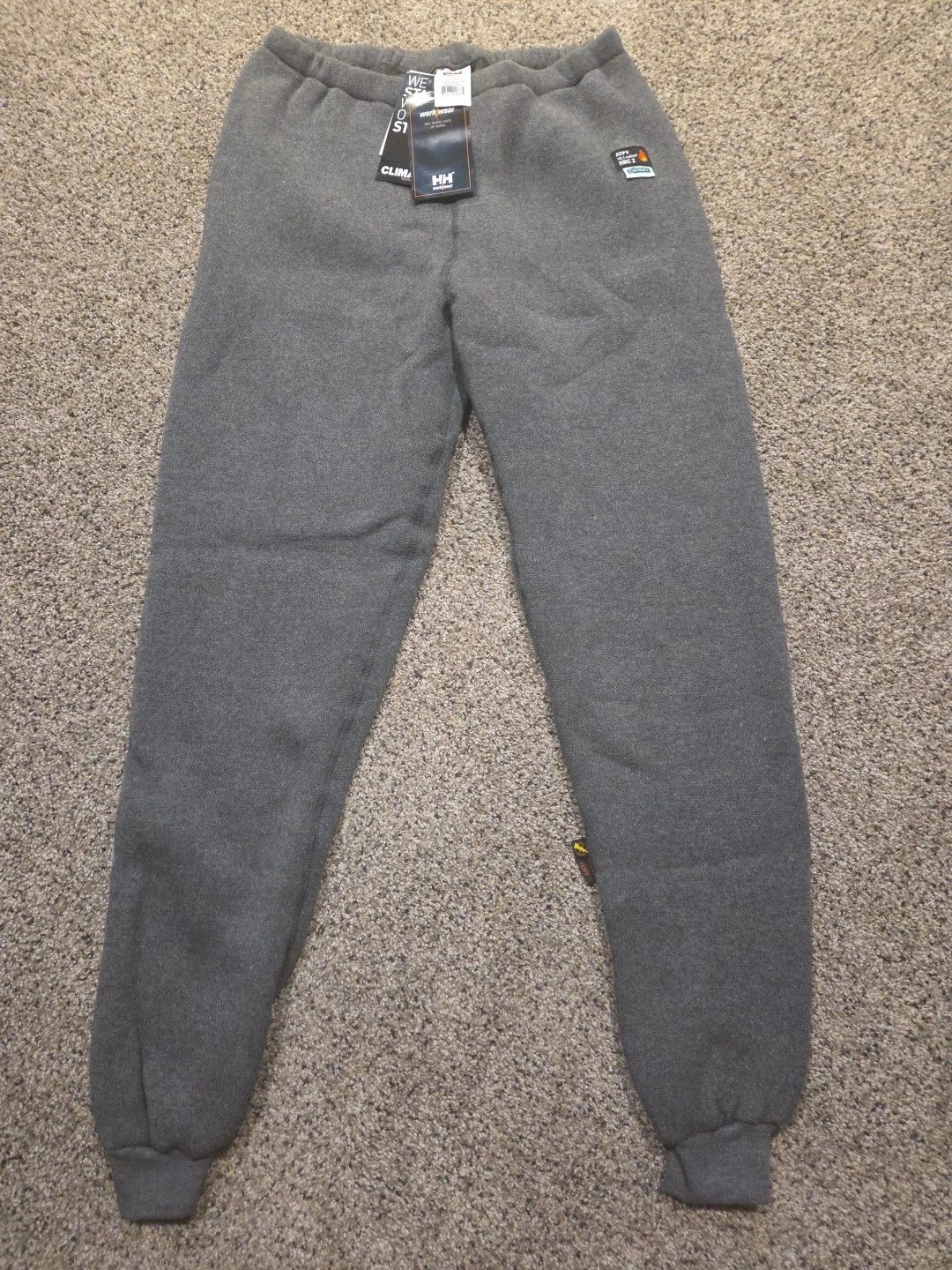 Helly Hansen FR Soft Pile Wool Duluth Thermal Work Wear Pant- Size L Gray NWT