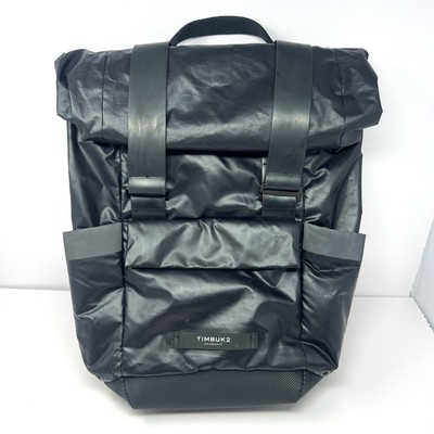 Timbuk2 Deploy Convertible Grid Backpack Pannier Roll Top Jet Black Bag Cycling