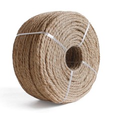 Natural Jute Twine Rope 328 Feet Heavy Duty Premium Garden 6mm 328.0 Feet
