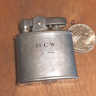 Vintage Ronson Standard Egraved H.C.W Lighter For Parts/repair T64 Clean As Is