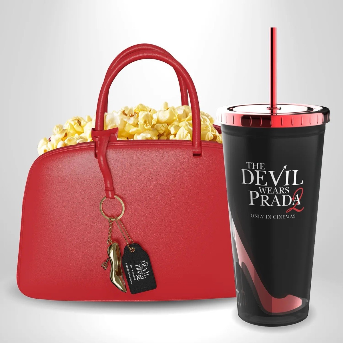 トートバッグセット CHANEL GUCCI PRADA The Devil Wears Prada 2 Prada Bag Popcorn Bucket + TUMBLR INHAND