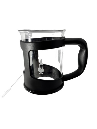 BIALETTI Beaker Glass Coffee / Expresso Mugs, 6 oz., Clear and Black, Set of 3 - Picture 2 of 4