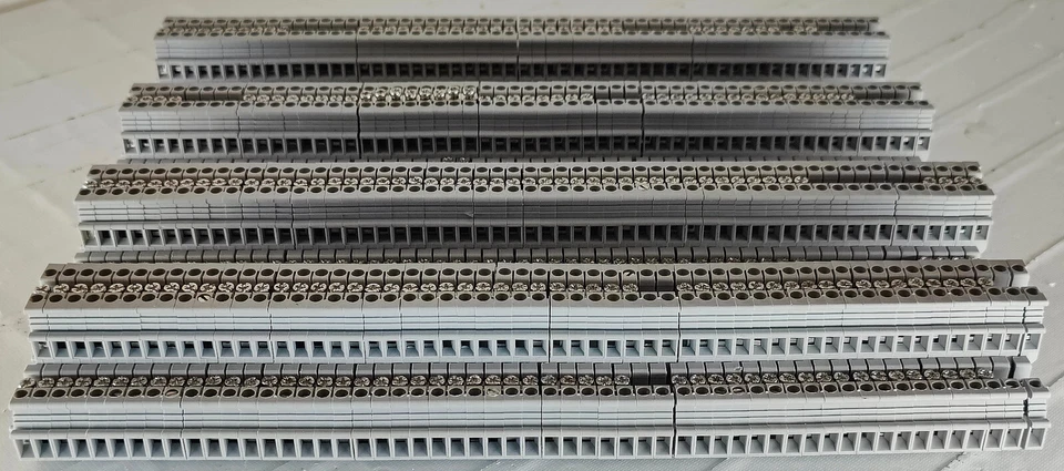 Lote de 221 Bloque de Terminales Miniatura Doble Capa Phoenix MBKKB2.5 500V 2.5mm 32A Foto 2 de 4