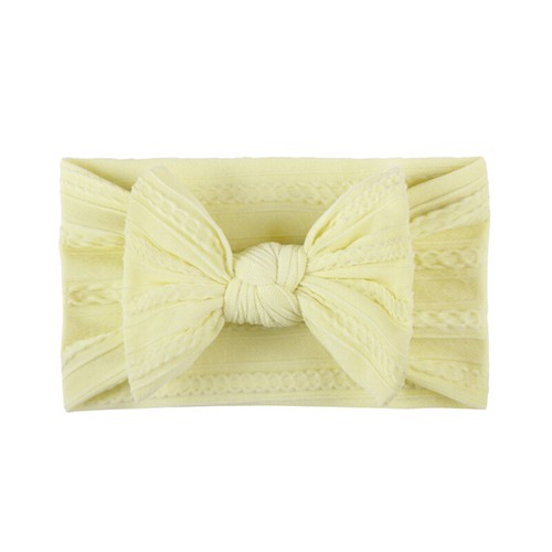 Baby Big Bow Headband Nylon Knit Hair Bands Kids Headwear Accessories Birthday ↕ - Picture 15 of 48