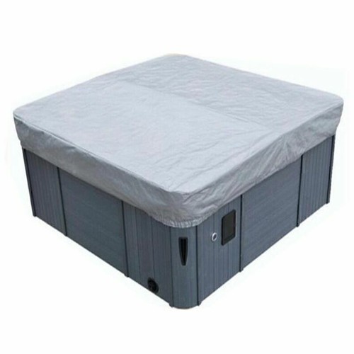 Isolierte Whirlpool-Abdeckung 193x193 Cm – Wärmedämmend, Wasserdicht, Mit Klettverschluss