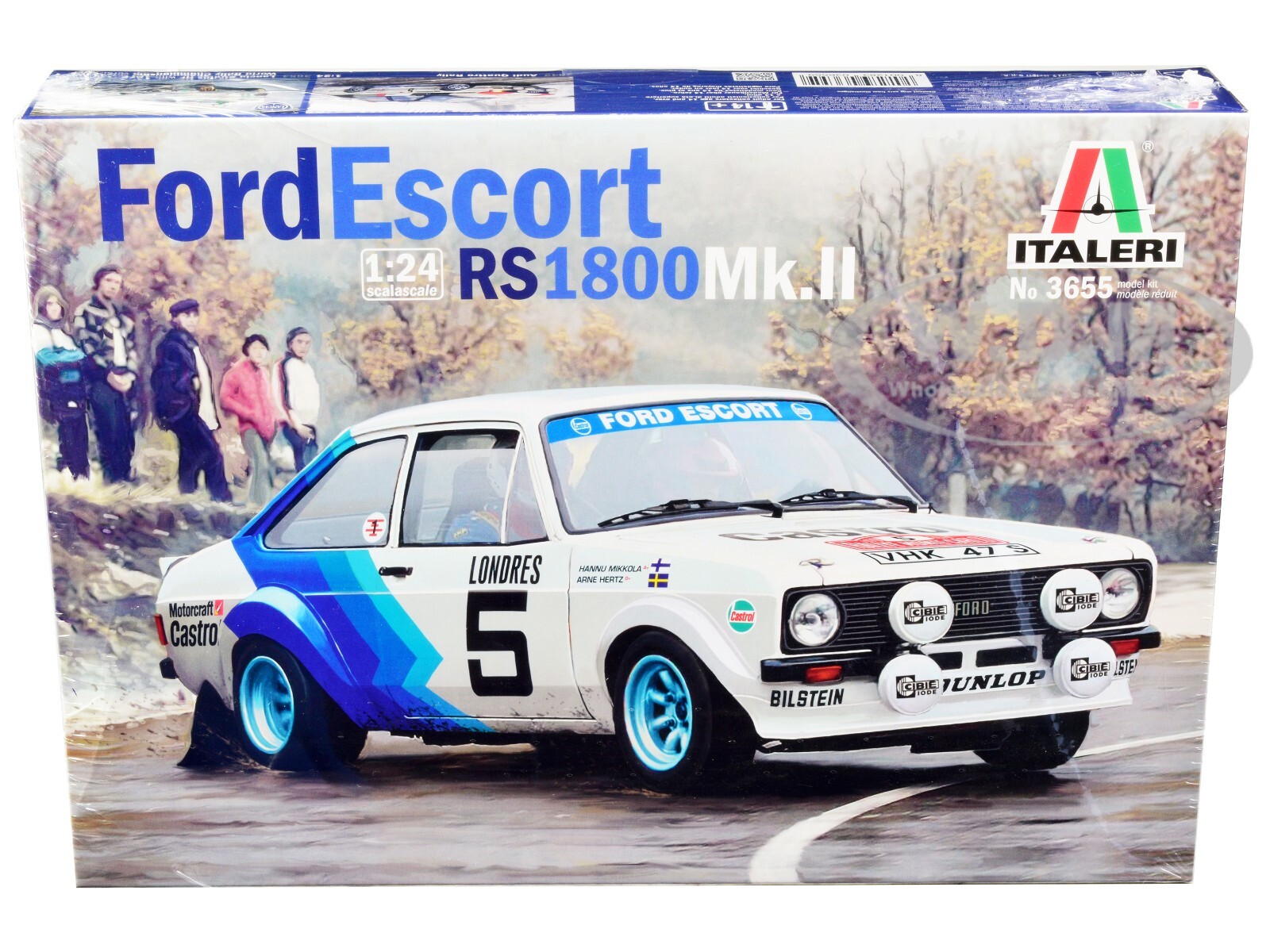 КОМПЛЕКТ ДЛЯ МОДЕЛИ SKILL 2 FORD ESCORT RS 1800 MK II #5 MONTE CARLO 1/24 ITALERI 3655