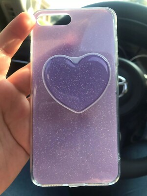 Candy Colored Cute Purple IPhone 11 Pro Max Case. Heart Shaped. Very Cute !!!