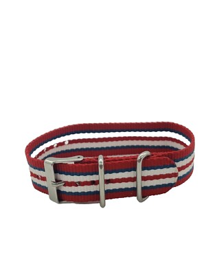 Timex Red Blue and White Nylon Replacement Band for T2N746