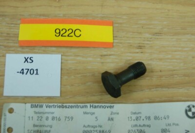 Tornillo Original BMW Para R60/5 – Pieza NOS Genuina 11220016759 – La Fijación Perfecta Para Tu Moto Clásica