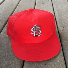 Vtg St Louis Cardinals Hat 80s Snapback UNWORN Mesh Trucker Active Generation