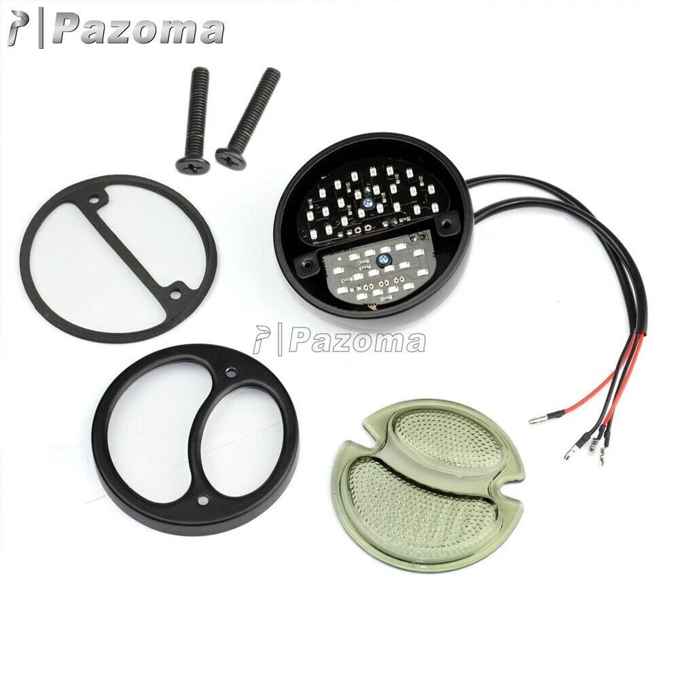 Luz trasera LED Hot Rat Rod luz de freno para Harley Bobbers Ford modelo A Foto 3 de 4