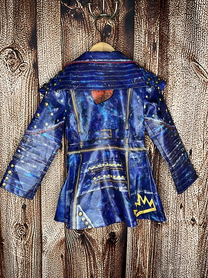 Chaqueta de poliéster de cuero sintético Evie Descendants 2 de Disney Store solo talla 4 Foto 3 de 3