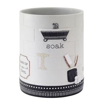 - Waste Basket, Decorative Trash Can, Guest Bathroom Essentials, Modern Bathr...