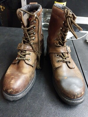 Harley-Davidson Brown Leather Boots Size 9.5 Men main image 3