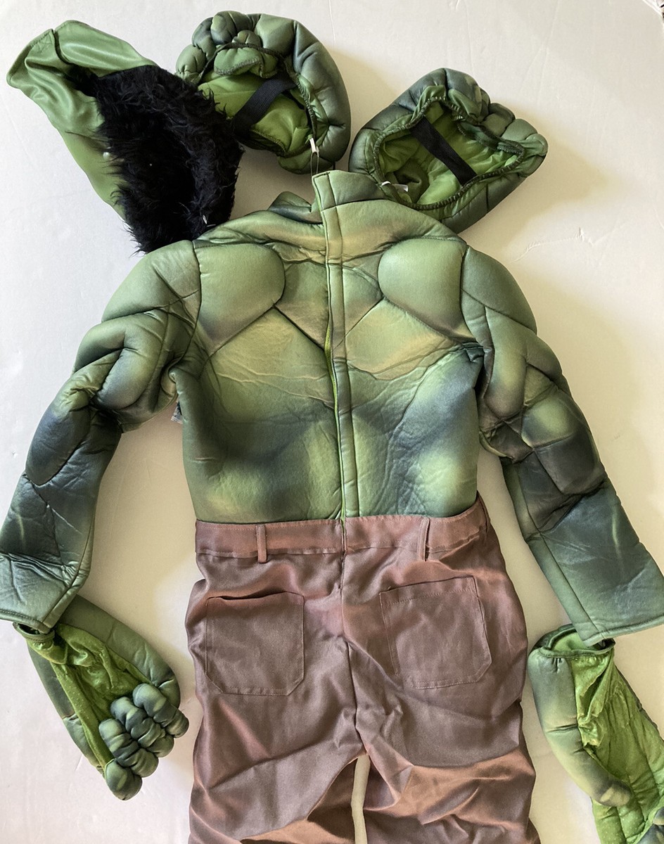 NWT Disney Store MARVEL The Avengers Hulk Muscle Costume Boys Size Large L  10