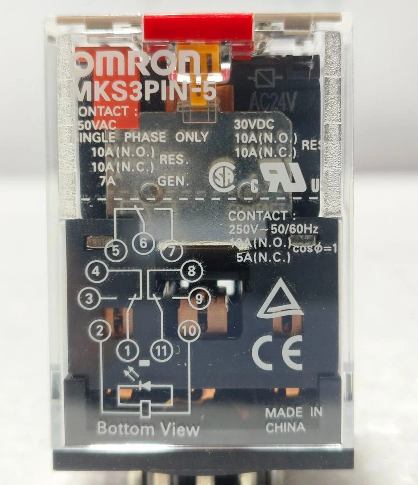 OMRON MKS3PIN-5 30VDC 10A SINGLE PHASE GENERAL PURPOSE RELAY MKS3PIN5 FREE SHIP - Image 2 of 4
