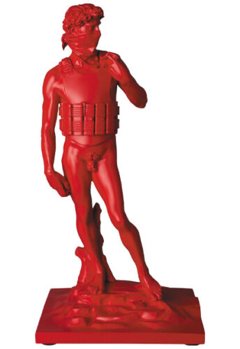 MEDICOM TOY SUICIDE MAN Red ver. banksy sync. statue  - Picture 1 of 4