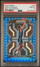 PSA 8 2021 Prizm NBA 75th Prizm Santi Aldama Rookie RC #276 Memphis Grizzlies