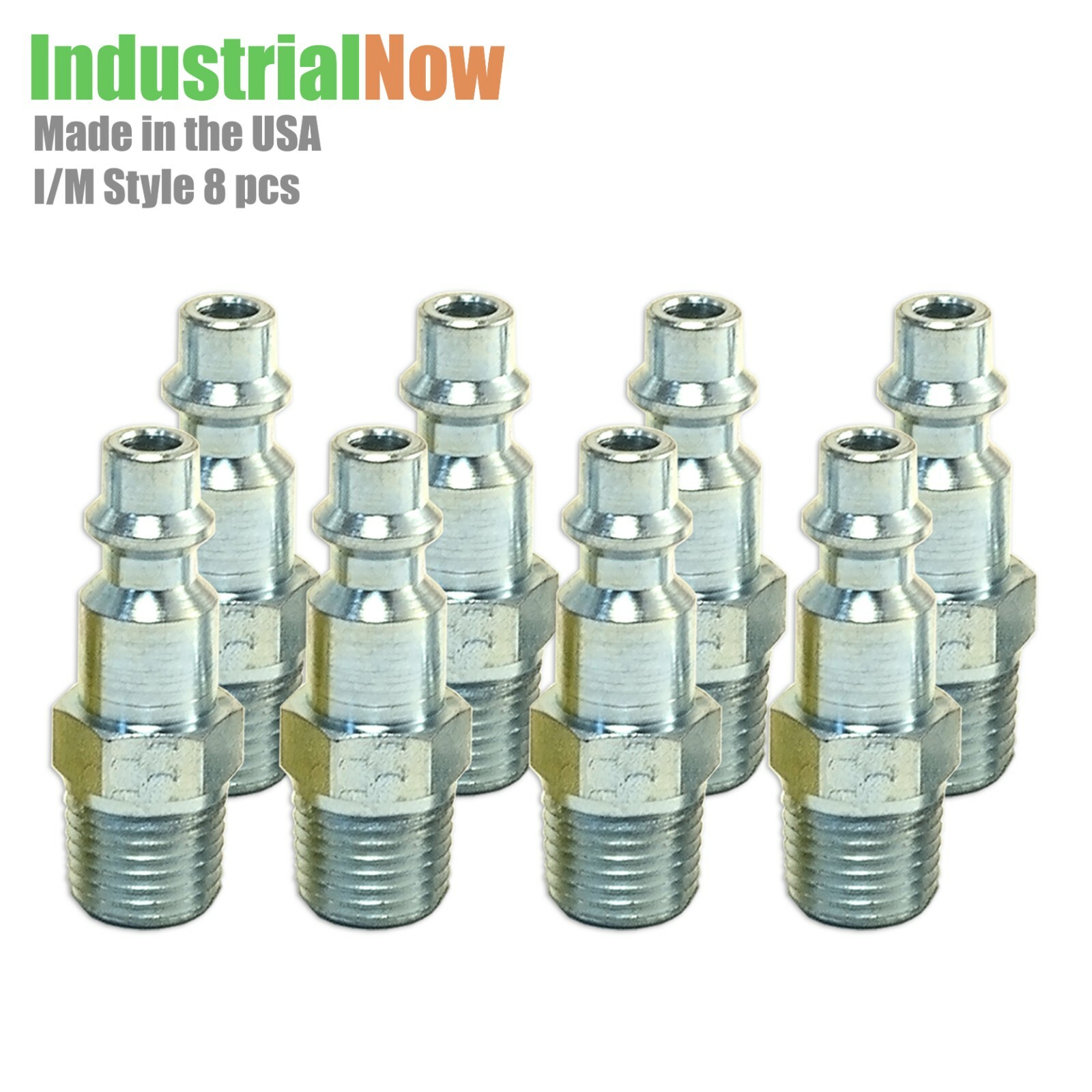 8 pcs Heavy Duty Quick Coupler Air Hose Connector Fittings 1/4 NPT I / M Style
