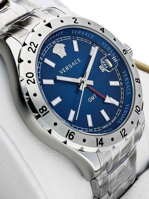 Versace Men's Watch V11010015 HELLENYIUM GMT Wristwatch Certified for sale  online | eBay