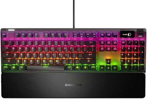 SteelSeries Apex 7 Mechanische Gaming Tastatur OLED Rot Schalter Deutsche QWERTZ - Bild 3 von 8