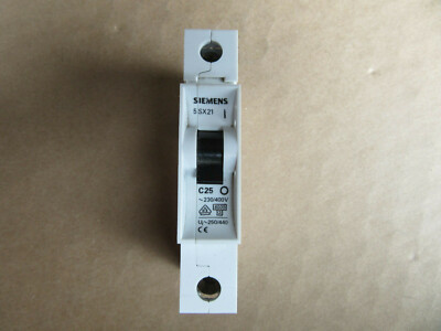 Siemens 5SX 125-7 Circuit Breaker 1P 25A 5SX21-C25 NEW!!! with Free Shipping