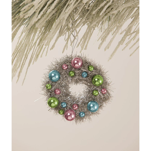 Bethany Lowe Easter Pastel Tinsel Wreath Ornament LC1550 eBay