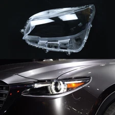 For Mazda CX-9 2016-2023 Left Side Front Headlight Headlamp Lens Shell Cover