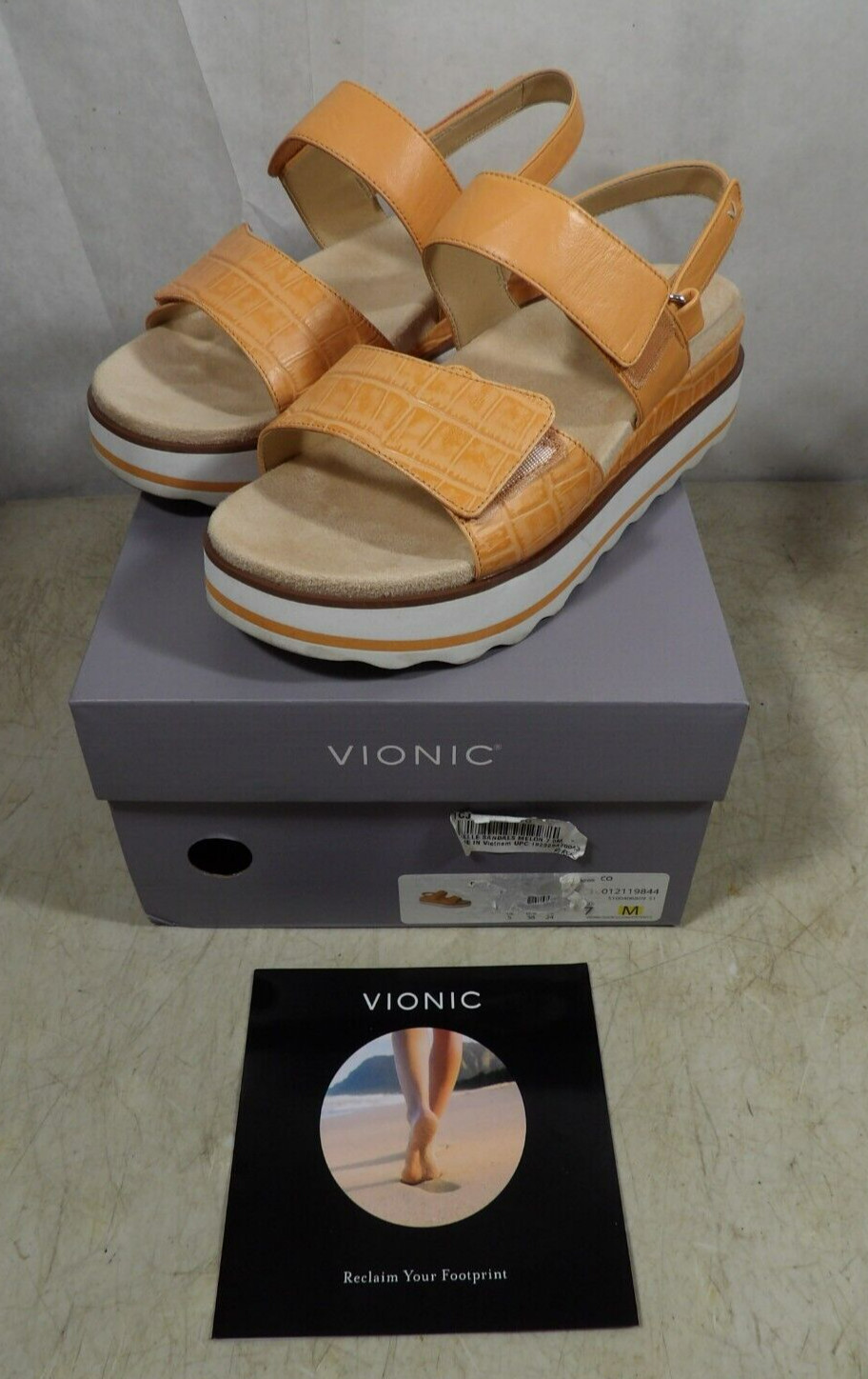 Woman's Vionic Brielle Platform Sandals Melon Cro… - image 1