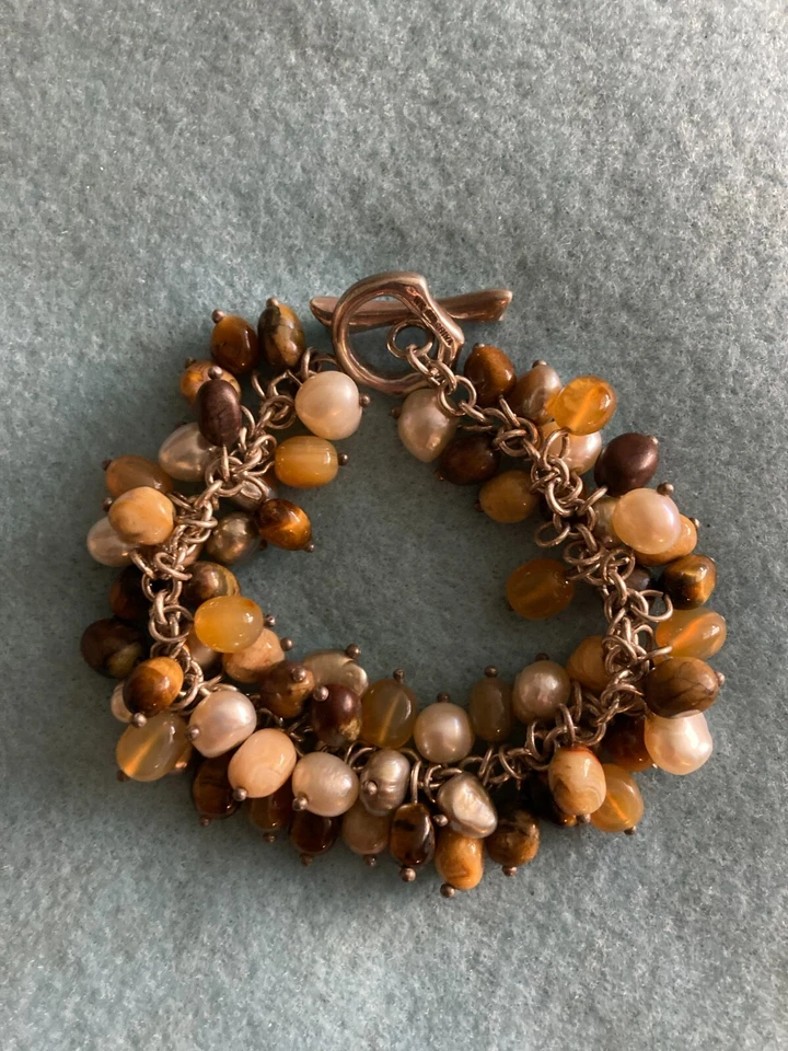 WHITNEY KELLY STERLING SILVER CHA CHA STONE PEARL BRACELET - Image 2 of 4