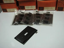 5pc NOS Vintage P&S Pass & Seymour UNILINE Deep Brown ribbed Light Switch Cover