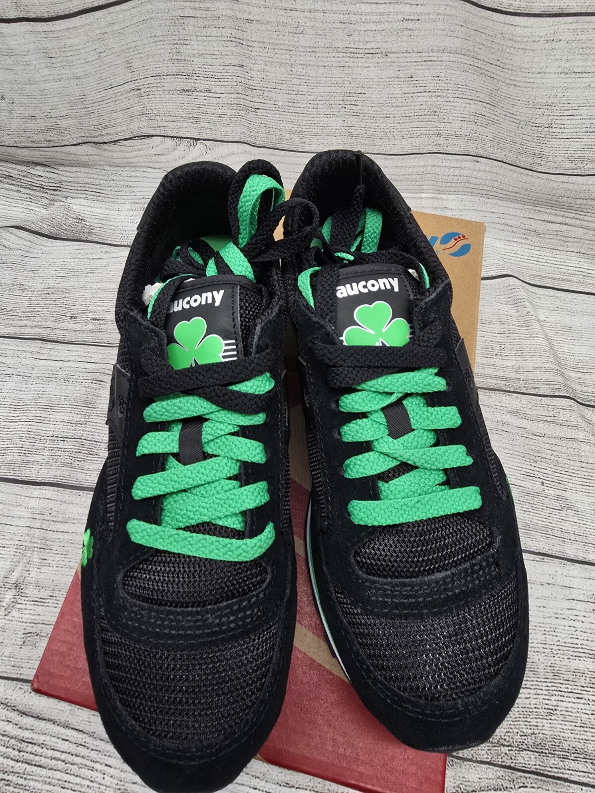 Saucony Jazz Low Pro Sneaker St. Patrick's Day Shamrock Notre Dame Irish Sz 5