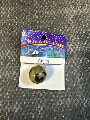 Harmony Chime Bell Cloisonne Ball Pendant Charm 1'' Fortitude Dragon Vintage New