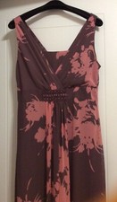 Jacques Vert's Floral Long Maxi Evening Cocktail Party Dress size 12