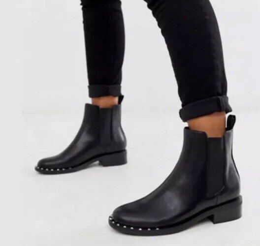 ash wino studded leather chelsea boots