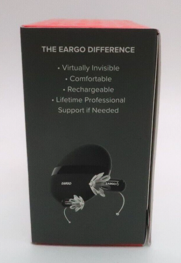 BRAND NEW Eargo 6 Hearing Aids SelfFitting/Rechargeable/Water