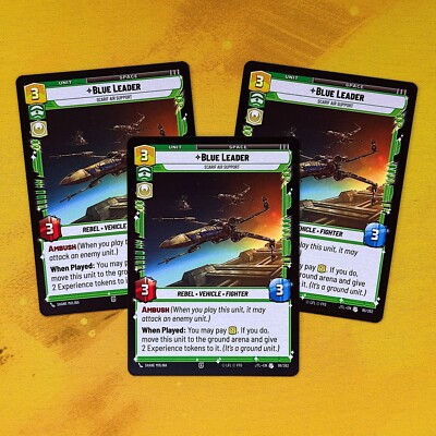 3x Blue Leader Scarif Air Support JTL Jump To Lightspeed PLAYSET SWU 96 Rebel