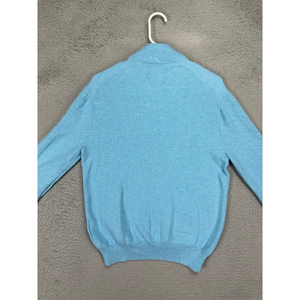 Polo Ralph Lauren maglione uomo blu medio pima cotone giallo pony felpa