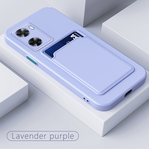 Case For Oppo A17K A54 A96 A94 A58 A78 Shockproof Soft Silicone Card Slot Cover - Picture 18 of 23