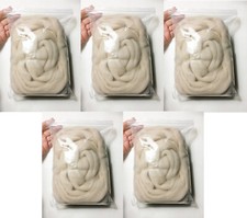 HR125-500 MOREZMORE OFF-WHITE FLESH 500g Merino Wool Roving for Needle Felting