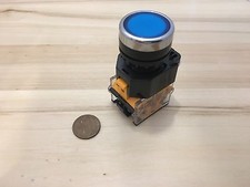 1 Piece BLUE Latching push button switch 22mm normally open closed n/o n/c C32